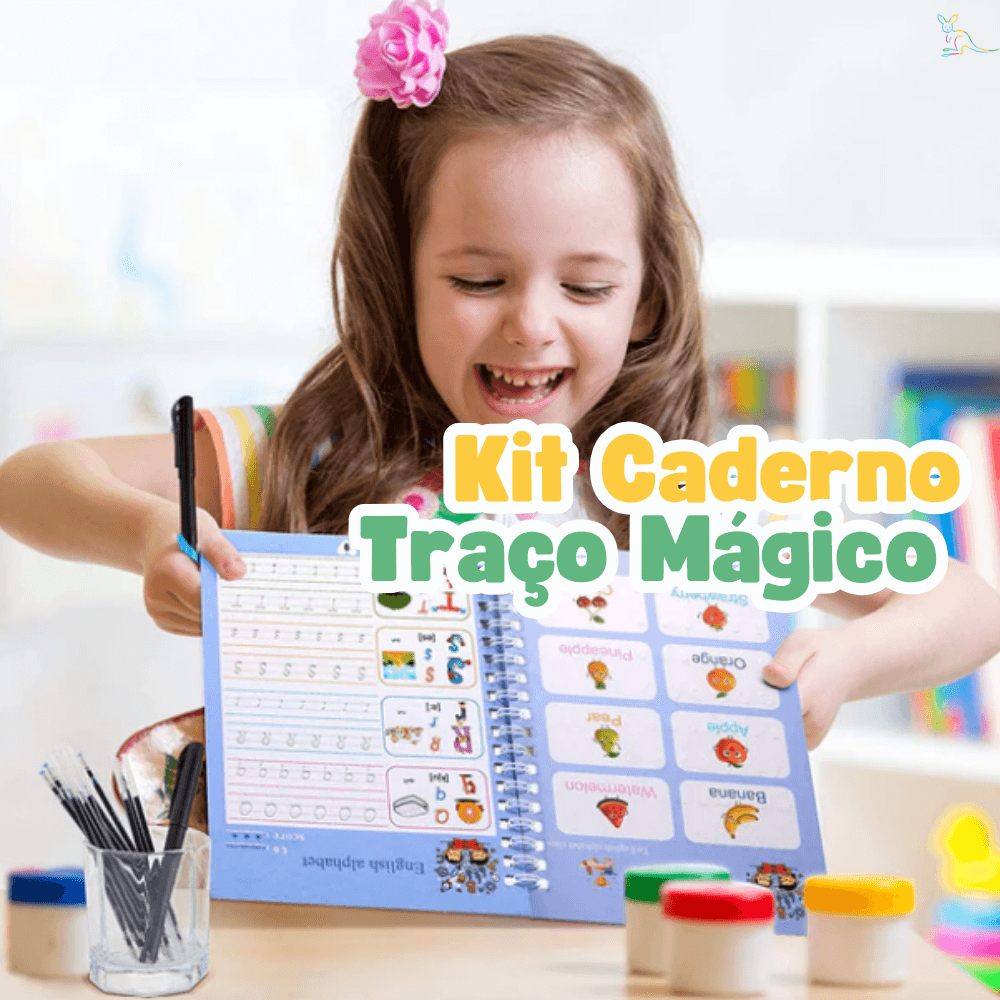 Kit Caderno Traço Mágico