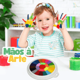 Mãos à Arte - Pintura à Dedo Montessori + Álbum de Pintura