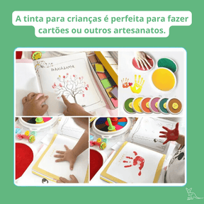 Mãos à Arte - Pintura à Dedo Montessori + Álbum de Pintura
