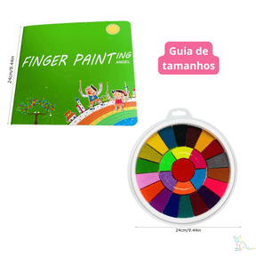 Mãos à Arte - Pintura à Dedo Montessori + Álbum de Pintura